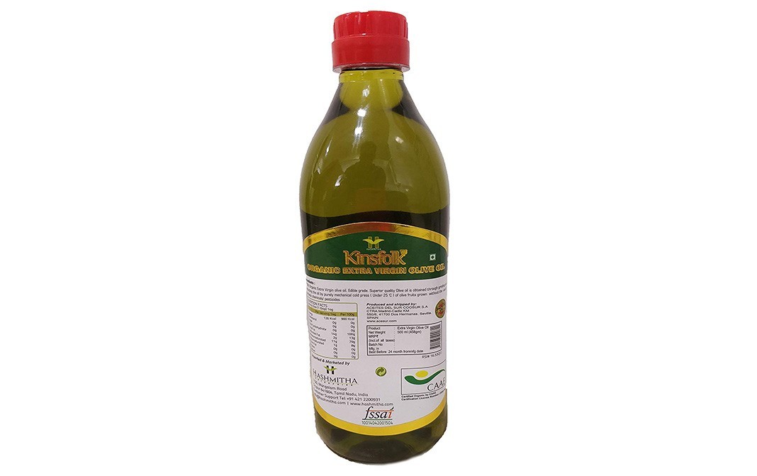 Kinsfolk Organic Extra Virgin Olive Oil   Bottle  500 millilitre